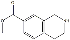 1,2,3,4-TETRAHYDRO-ISOQUINOLINE-7-CARBOXYLIC ACID METHYL ESTER Structure