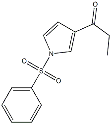 1-[1-(PHENYLSULFONYL)-1H-PYRROL-3-YL]PROPAN-1-ONE 结构式