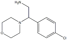 2-(4-CHLOROPHENYL)-2-MORPHOLIN-4-YLETHANAMINE 化学構造式