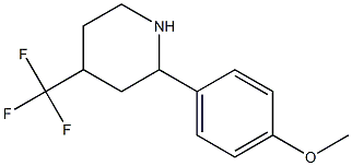2-(4-METHOXYPHENYL)-4-(TRIFLUOROMETHYL)PIPERIDINE,,结构式