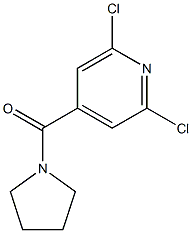 2,6-DICHLORO-4-(PYRROLIDIN-1-YLCARBONYL)PYRIDINE,,结构式