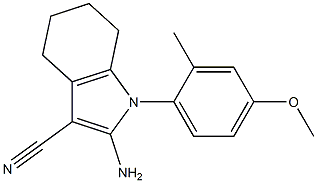  2-AMINO-1-(4-METHOXY-2-METHYLPHENYL)-4,5,6,7-TETRAHYDRO-1H-INDOLE-3-CARBONITRILE