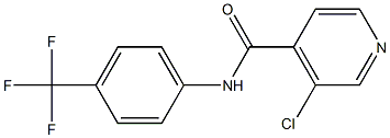 3-CHLORO-N-(4-TRIFLUOROMETHYL-PHENYL)-ISONICOTINAMIDE,,结构式