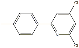 4,6-DICHLORO-2-(4-METHYLPHENYL)PYRIDINE,,结构式