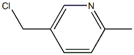 5-(CHLOROMETHYL)-2-METHYLPYRIDINE 化学構造式