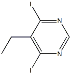 5-ETHYL-4,6-DIIODOPYRIMIDINE Structure
