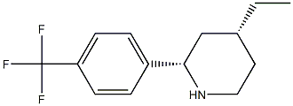 CIS-4-ETHYL-2-[4-(TRIFLUOROMETHYL)PHENYL]PIPERIDINE Structure