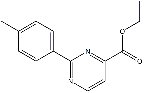 ETHYL 2-(4-METHYLPHENYL)-4-PYRIMIDINECARBOXYLATE,,结构式
