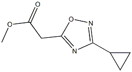 METHYL (3-CYCLOPROPYL-1,2,4-OXADIAZOL-5-YL)ACETATE Structure