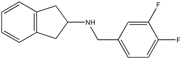 N-(3,4-DIFLUOROBENZYL)INDAN-2-AMINE 结构式