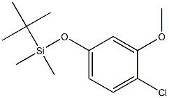 TERT-BUTYL(4-CHLORO-3-METHOXYPHENOXY)DIMETHYLSILANE Structure
