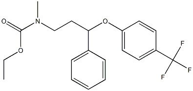 ethyl methyl(3-phenyl-3-(4-(trifluoromethyl)phenoxy)propyl)carbamate 化学構造式