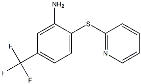 2-(2-pyridylthio)-5-(trifluoromethyl)aniline,,结构式