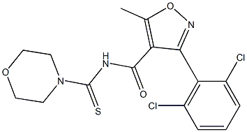 N4-morpholinocarbothioyl-3-(2,6-dichlorophenyl)-5-methylisoxazole-4-carboxamide