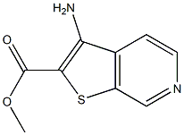 methyl 3-aminothieno[2,3-c]pyridine-2-carboxylate Structure