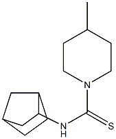 N1-bicyclo[2.2.1]hept-2-yl-4-methylpiperidine-1-carbothioamide,,结构式