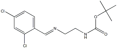 tert-butyl N-{2-[(2,4-dichlorobenzylidene)amino]ethyl}carbamate|