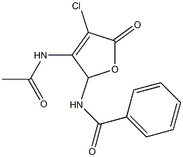 N-[3-(acetylamino)-4-chloro-5-oxo-2,5-dihydro-2-furanyl]benzenecarboxamide