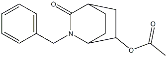 2-benzyl-3-oxo-2-azabicyclo[2.2.2]oct-6-yl acetate Structure