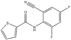 N2-(2-cyano-4,6-difluorophenyl)thiophene-2-carboxamide Structure