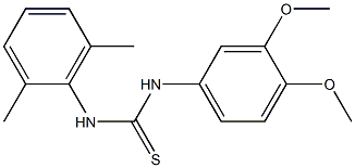 N-(3,4-dimethoxyphenyl)-N'-(2,6-dimethylphenyl)thiourea Struktur