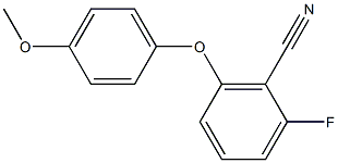 2-fluoro-6-(4-methoxyphenoxy)benzonitrile Structure