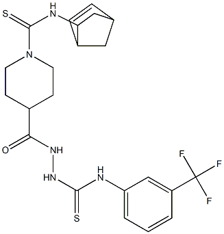  N1-[3-(trifluoromethyl)phenyl]-2-({1-[(bicyclo[2.2.1]hept-5-en-2-ylamino)carbothioyl]-4-piperidyl}carbonyl)hydrazine-1-carbothioamide