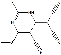 2-[5-cyano-2-methyl-6-(methylthio)-3,4-dihydropyrimidin-4-yliden]malononitrile