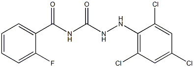 N1-(2-fluorobenzoyl)-2-(2,4,6-trichlorophenyl)hydrazine-1-carboxamide