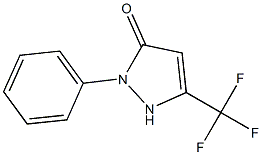 2-phenyl-5-(trifluoromethyl)-2,3-dihydro-1H-pyrazol-3-one 结构式