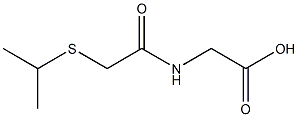 2-{[2-(isopropylthio)acetyl]amino}acetic acid Structure