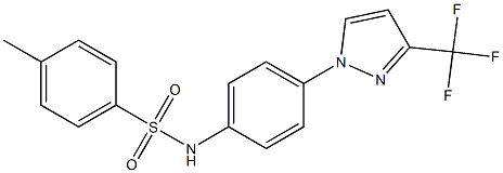 N1-{4-[3-(trifluoromethyl)-1H-pyrazol-1-yl]phenyl}-4-methylbenzene-1-sulfonamide