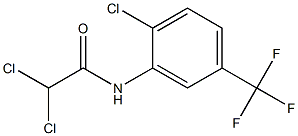 N1-[2-chloro-5-(trifluoromethyl)phenyl]-2,2-dichloroacetamide,,结构式