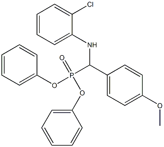 N1-[(diphenylphosphoryl)(4-methoxyphenyl)methyl]-2-chloroaniline Struktur