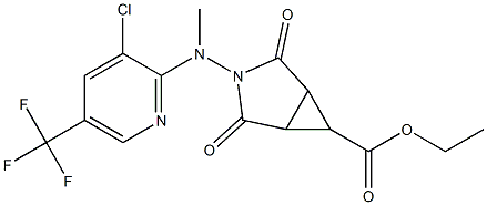 ethyl 3-[[3-chloro-5-(trifluoromethyl)-2-pyridinyl](methyl)amino]-2,4-dioxo-3-azabicyclo[3.1.0]hexane-6-carboxylate Structure