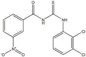 N-(2,3-dichlorophenyl)-N'-(3-nitrobenzoyl)thiourea Structure