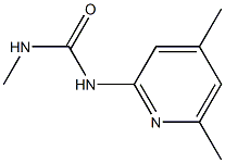 N-(4,6-dimethyl-2-pyridinyl)-N'-methylurea Structure
