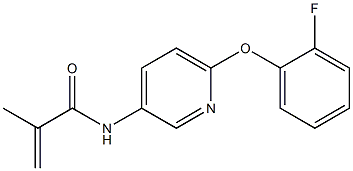N1-[6-(2-fluorophenoxy)-3-pyridyl]-2-methylacrylamide Struktur