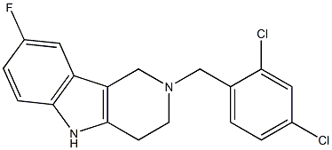 2-(2,4-dichlorobenzyl)-8-fluoro-2,3,4,5-tetrahydro-1H-pyrido[4,3-b]indole|