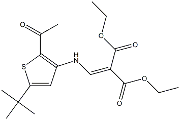 diethyl 2-({[2-acetyl-5-(tert-butyl)-3-thienyl]amino}methylidene)malonate