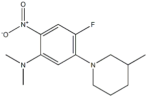 N1,N1-dimethyl-4-fluoro-5-(3-methylpiperidino)-2-nitroaniline