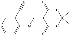 2-{[(2,2-dimethyl-4,6-dioxo-1,3-dioxan-5-yliden)methyl]amino}benzenecarbonitrile Structure