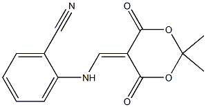  2-{[(2,2-dimethyl-4,6-dioxo-1,3-dioxan-5-yliden)methyl]amino}benzenecarbonitrile