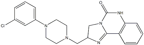  2-{[4-(3-chlorophenyl)piperazino]methyl}-2,6-dihydroimidazo[1,2-c]quinazolin-5(3H)-one