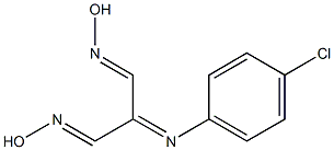 2-[(4-chlorophenyl)imino]malonaldehyde dioxime 结构式