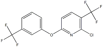 6-chloro-5-(trifluoromethyl)-2-pyridinyl 3-(trifluoromethyl)phenyl ether 化学構造式