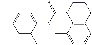 N1-(2,4-dimethylphenyl)-8-methyl-1,2,3,4-tetrahydroquinoline-1-carbothioamide,,结构式