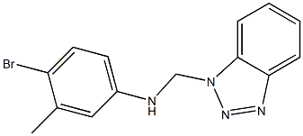 N1-(1H-1,2,3-benzotriazol-1-ylmethyl)-4-bromo-3-methylaniline Structure