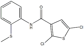 N3-[2-(methylthio)phenyl]-2,5-dichlorothiophene-3-carboxamide Structure