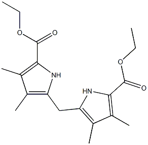 ethyl 5-{[5-(ethoxycarbonyl)-3,4-dimethyl-1H-pyrrol-2-yl]methyl}-3,4-dimethyl-1H-pyrrole-2-carboxylate Structure